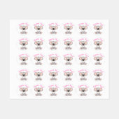 waterverf verjaardagsadres labels (Vel)