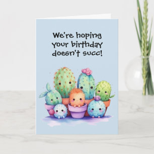 Waterverf Verjaardagscactus uit groep Kaart