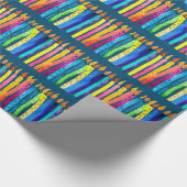 Waterverf verjaardagscandles kleurig cadeaupapier (Hoek)