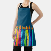 Waterverf verjaardagscandles kleurig schort (Insitu)