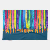 Waterverf verjaardagscandles kleurig theedoek (Horizontaal)