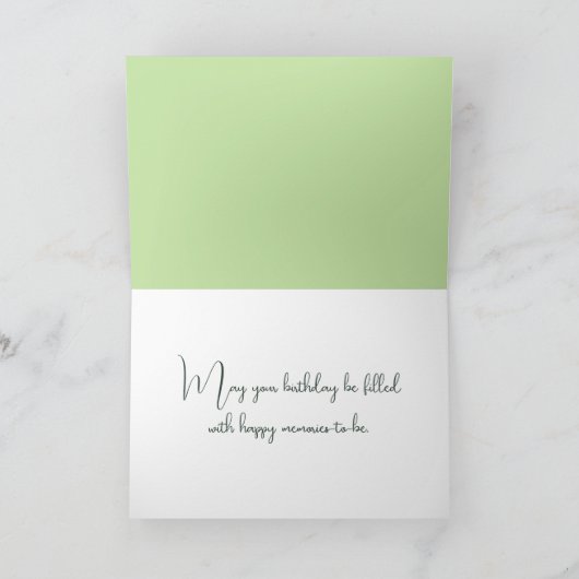 Waterverf verjaardagskat in madeliefjes kaart (Binnen)