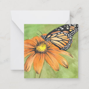 Waterverf Verjaardkaart Notitiekaartje