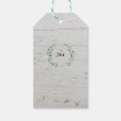 Waterverf verlaat bijthout Dank je bruiloft Cadeaulabel (Achterkant)