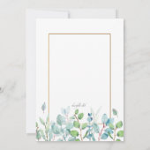 Waterverf verlaat godsdienstige uitnodiging (Achterkant)