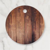 Waterverf verlaat hout Dank u foto bruiloft Bedankjes Labels (Achterkant)