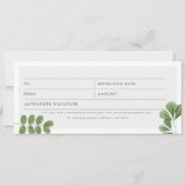 Waterverf verlaat Logo Cadeaubon (Voorkant)