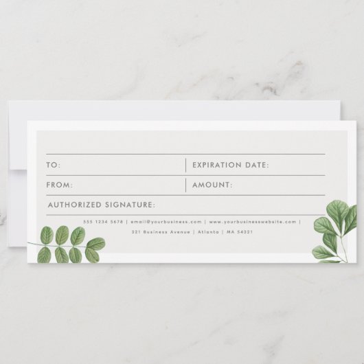 Waterverf verlaat Logo Cadeaubon (Voorkant)