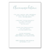 Waterverf Verlaat Monogram accommodatiekaarten Kaart (Voorkant)