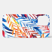 Waterverf verlaat naadloos patroon Case-Mate iPhone case (Achterkant (horizontaal))