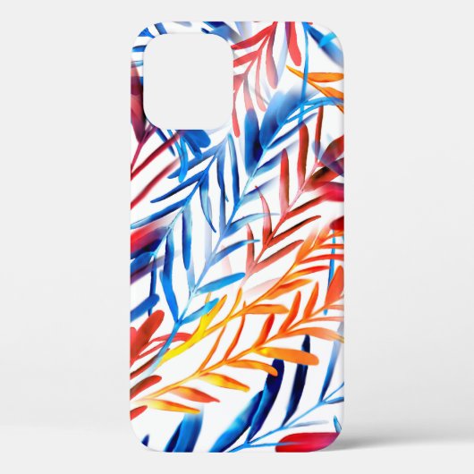 Waterverf verlaat naadloos patroon Case-Mate iPhone case (Achterkant)