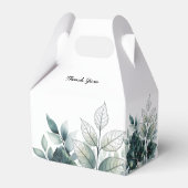 Waterverf verlaat ontwerp bruiloft gunst dozen bedankdoosjes (Achterkant)