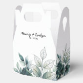 Waterverf verlaat ontwerp bruiloft gunst dozen bedankdoosjes (Geopend)