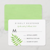 Waterverf verlaat RSVP Kaartje (Voorkant / Achterkant)