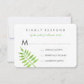 Waterverf verlaat RSVP Kaartje (Voorkant)