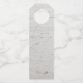 Waterverf verlaat rustieke houten bruiloft Dank u Flessenhanger (Achterkant)