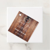 Waterverf verlaat rustige houtmonogram dank je bedankjes labels (In situ)