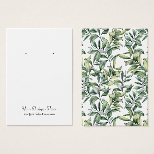 Waterverf verliest aangepaste oorenkaart visitekaartje (Voorkant /achterkant)