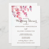 Waterverf verliest de Chic Wedding Shower Kaart (Voorkant / Achterkant)