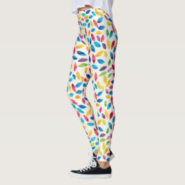 Waterverf verliest patroon leggings