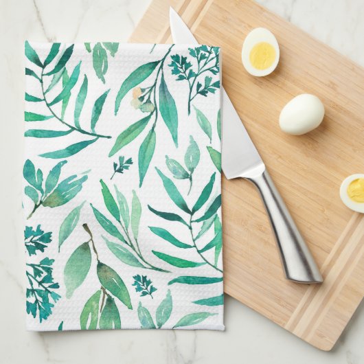 Waterverf verliest patroon theedoek (Quarter Fold)