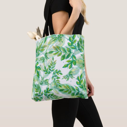 Waterverf verliest patroon tote bag (Dichtbij)