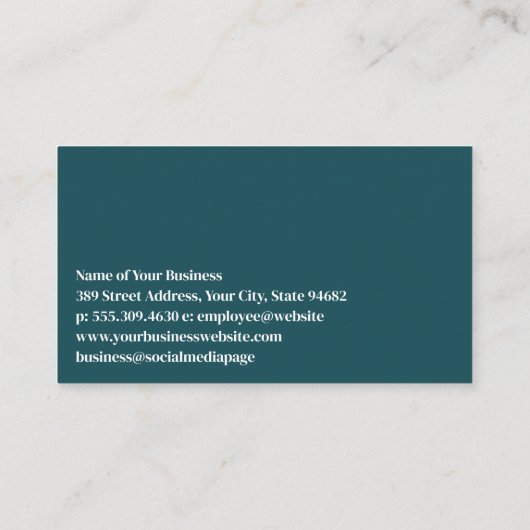 Waterverf verlof achtergrond visitekaartje (Achterkant)