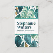 Waterverf verlof achtergrond visitekaartje (Voorkant)