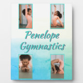 Waterverf Verloop Aangepaste naam, sport en foto Fotoplaat (Voorkant)