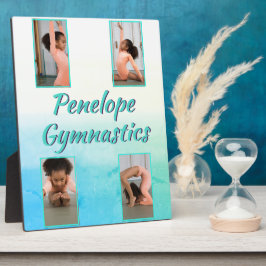 Waterverf Verloop Aangepaste naam, sport en foto Fotoplaat