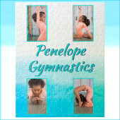 Waterverf Verloop Aangepaste naam, sport en foto Legpuzzel