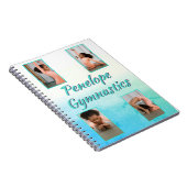 Waterverf Verloop Aangepaste naam, sport en foto Notitieboek (Rechterzijde)