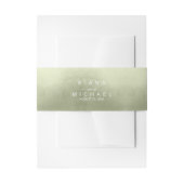 Waterverf Verloopwedloop Groene ID786 Uitnodigingen Wikkel (Voorkant Voorbeeld)