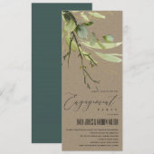 Waterverf VERLOVING LEAFY GREEN KRAFT FOLIAGE Kaart (Voorkant / Achterkant)