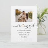 Waterverf Verlovingen ring Foto Verloving Kaart (Staand voorkant)