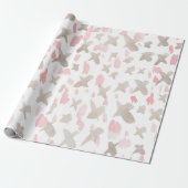 Waterverf verpakkingspapier cadeaupapier (Uitgerold)