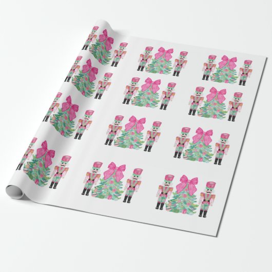 Waterverf verpakkingspapier voor notenkrakerverpak cadeaupapier (Uitgerold)