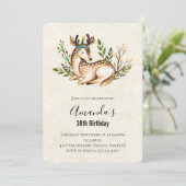  Waterverf Verre Laden Verjaardag Kaart (Staand voorkant)