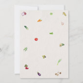 Waterverf, Vers van het vrijgezellenfeest van de m Kaart (Achterkant)