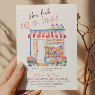 Waterverf Verse Off Market Bloemen Vrijgezellenfee Kaart