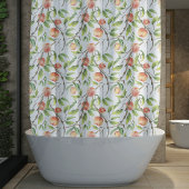 Waterverf Verse perzik Douchegordijn