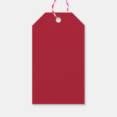 Waterverf versierde boom kerstcadeau label cadeaulabel (Achterkant)