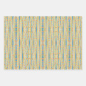 Waterverf - Verticaal striped Polka Dots Patroon Inpakpapier Vel (Voorkant 2)