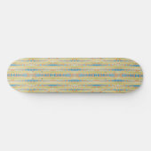 Waterverf - Verticaal striped Polka Dots Patroon Persoonlijk Skateboard (Horizontaal)
