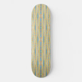 Waterverf - Verticaal striped Polka Dots Patroon Persoonlijk Skateboard (Voorkant)
