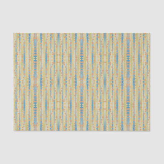 Waterverf - Verticaal striped Polka Dots Patroon Tissuepapier (Voorkant)