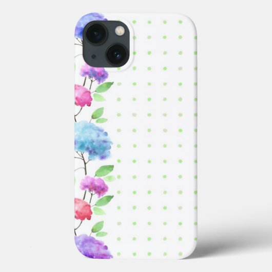 Waterverf verticale naadloze patroonrand Case-Mate iPhone case (Achterkant)