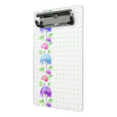 Waterverf verticale naadloze patroonrand mini klembord (Angled2)