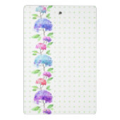 Waterverf verticale naadloze patroonrand mini klembord (Achterkant)