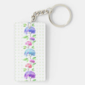 Waterverf verticale naadloze patroonrand sleutelhanger (achterkant)